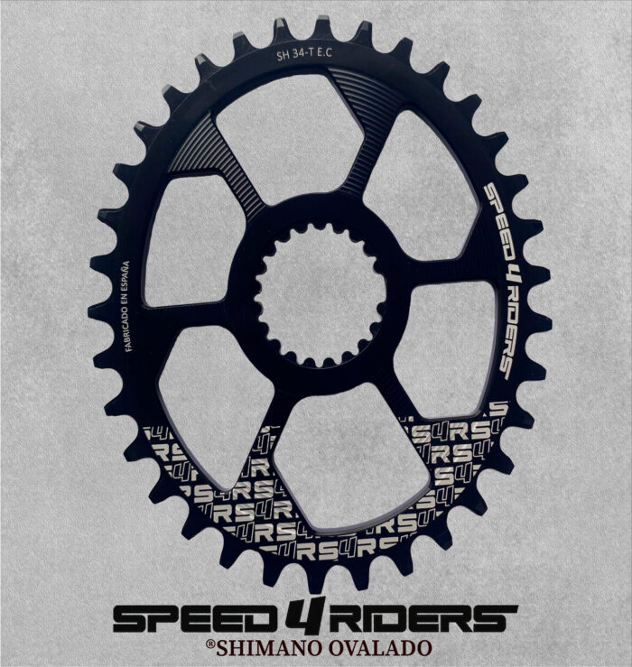 Speed4riders Shimano ovalado 34 negro fondo gris scaled